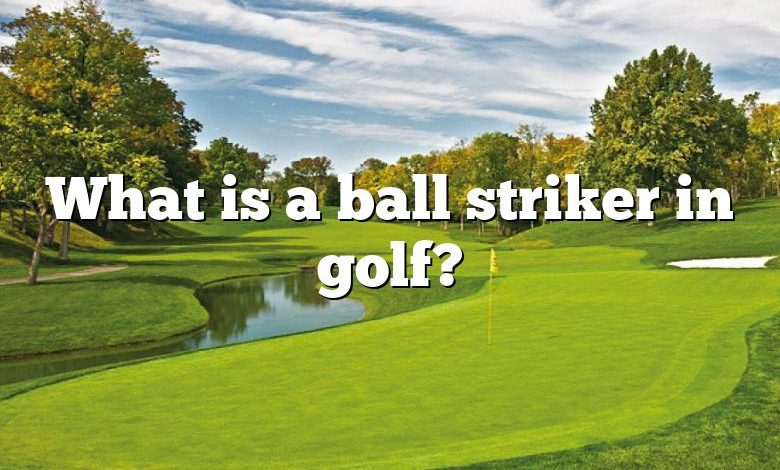 What is a ball striker in golf?