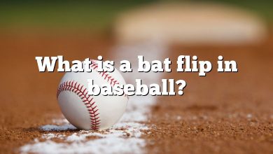 What is a bat flip in baseball?