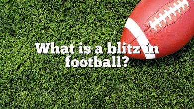 What is a blitz in football?