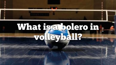 What is a bolero in volleyball?