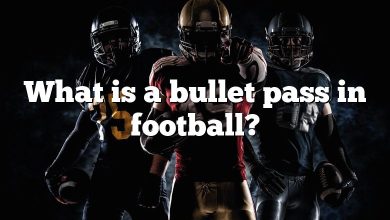 What is a bullet pass in football?