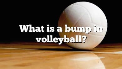 What is a bump in volleyball?