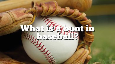 What is a bunt in baseball?