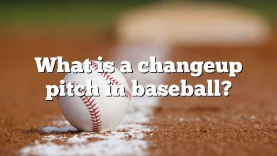What is a changeup pitch in baseball?