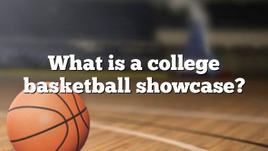 What is a college basketball showcase?