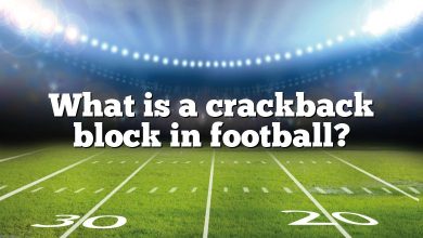 What is a crackback block in football?