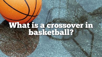 What is a crossover in basketball?