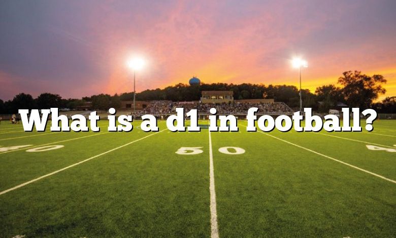 What is a d1 in football?