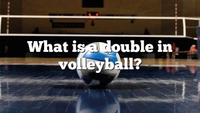 What is a double in volleyball?