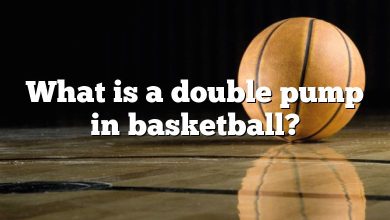 What is a double pump in basketball?