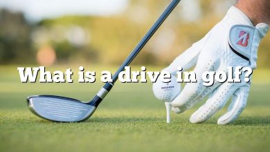 What is a drive in golf?