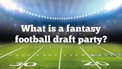 What is a fantasy football draft party?