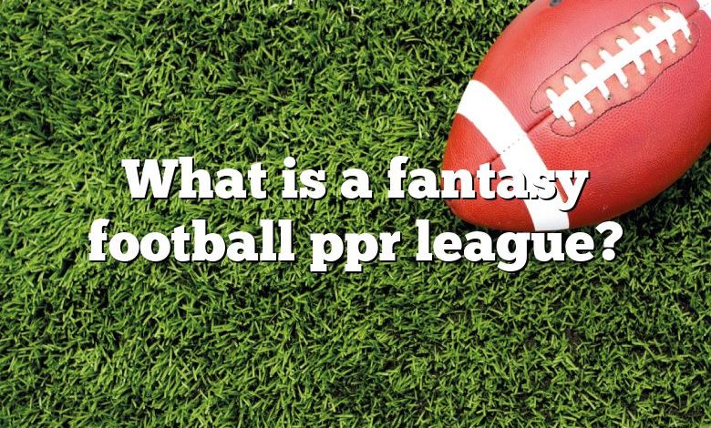 What is a fantasy football ppr league?