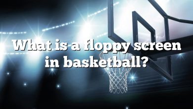 What is a floppy screen in basketball?