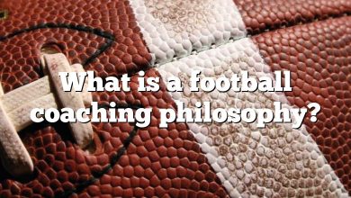 What is a football coaching philosophy?