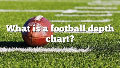 What is a football depth chart?