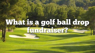 What is a golf ball drop fundraiser?