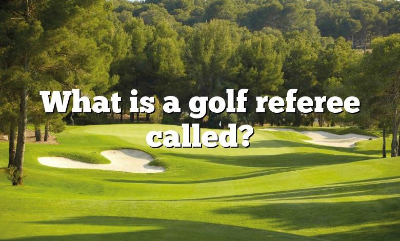 What is a golf referee called?