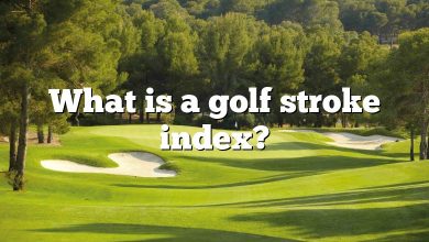 What is a golf stroke index?