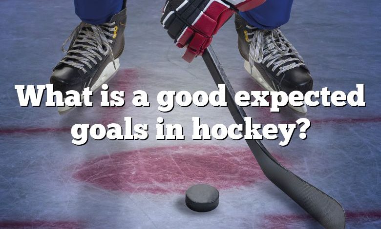 What is a good expected goals in hockey?