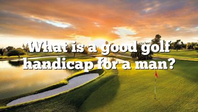 What is a good golf handicap for a man?