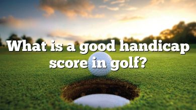 What is a good handicap score in golf?