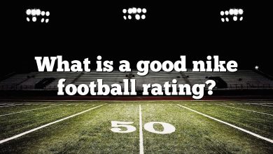 What is a good nike football rating?