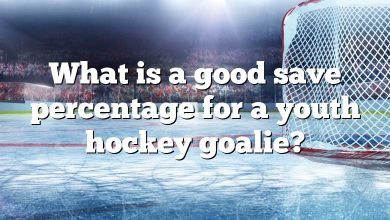 What is a good save percentage for a youth hockey goalie?