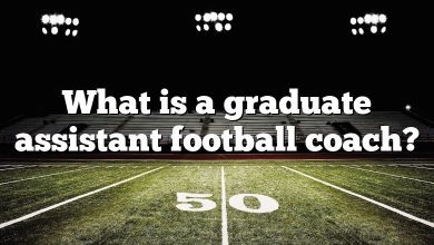 What is a graduate assistant football coach?