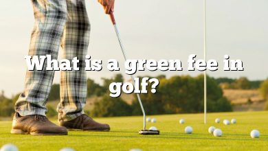 What is a green fee in golf?