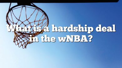 What is a hardship deal in the wNBA?