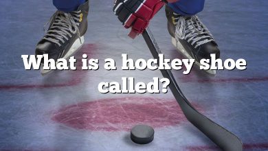 What is a hockey shoe called?