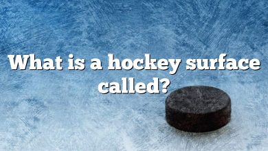 What is a hockey surface called?