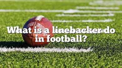 What is a linebacker do in football?