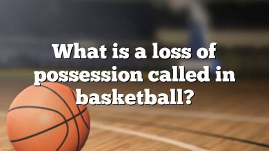 What is a loss of possession called in basketball?