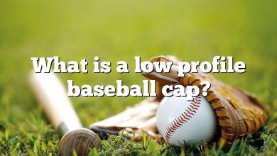 What is a low profile baseball cap?