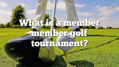 What is a member member golf tournament?