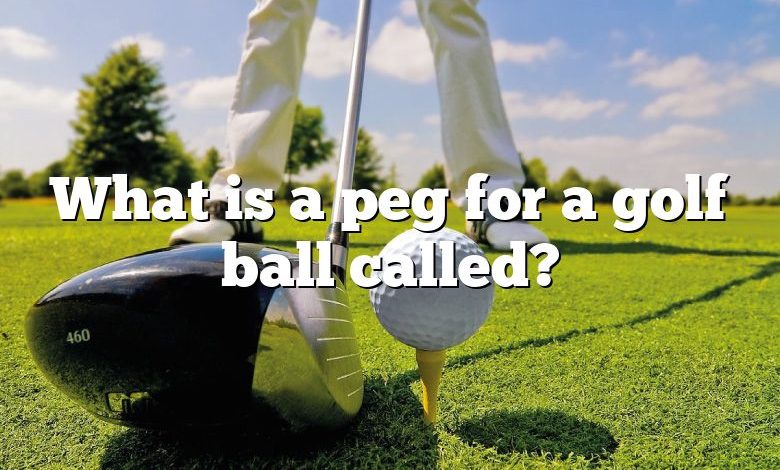 What is a peg for a golf ball called?