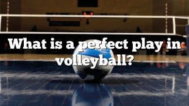 What is a perfect play in volleyball?