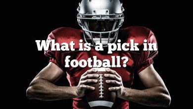 What is a pick in football?