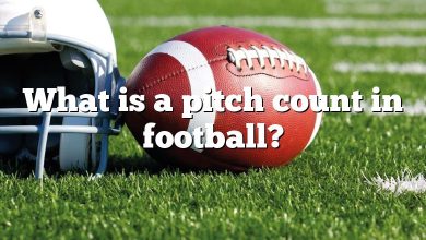 What is a pitch count in football?