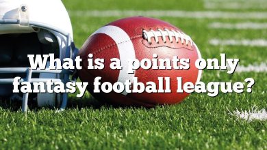 What is a points only fantasy football league?
