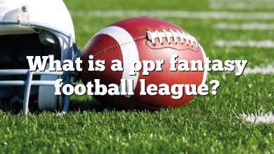 What is a ppr fantasy football league?