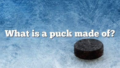 What is a puck made of?