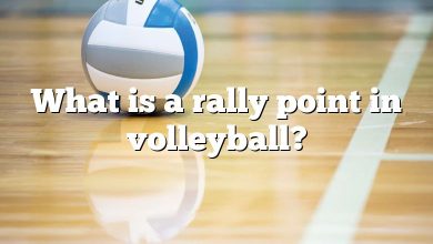 What is a rally point in volleyball?