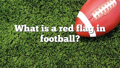 What is a red flag in football?