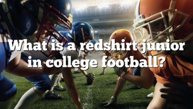 What is a redshirt junior in college football?
