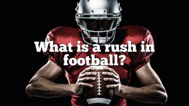 What is a rush in football?