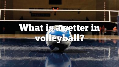 What is a setter in volleyball?