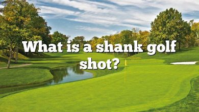 What is a shank golf shot?